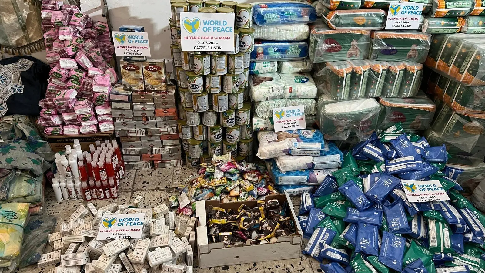 Hilfsgüter für Gaza