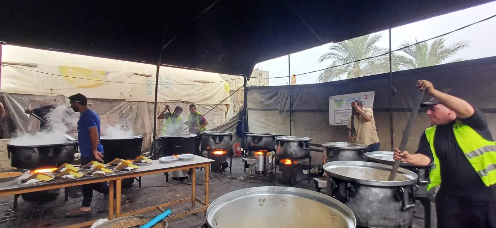 Foodbank Küche in Gaza