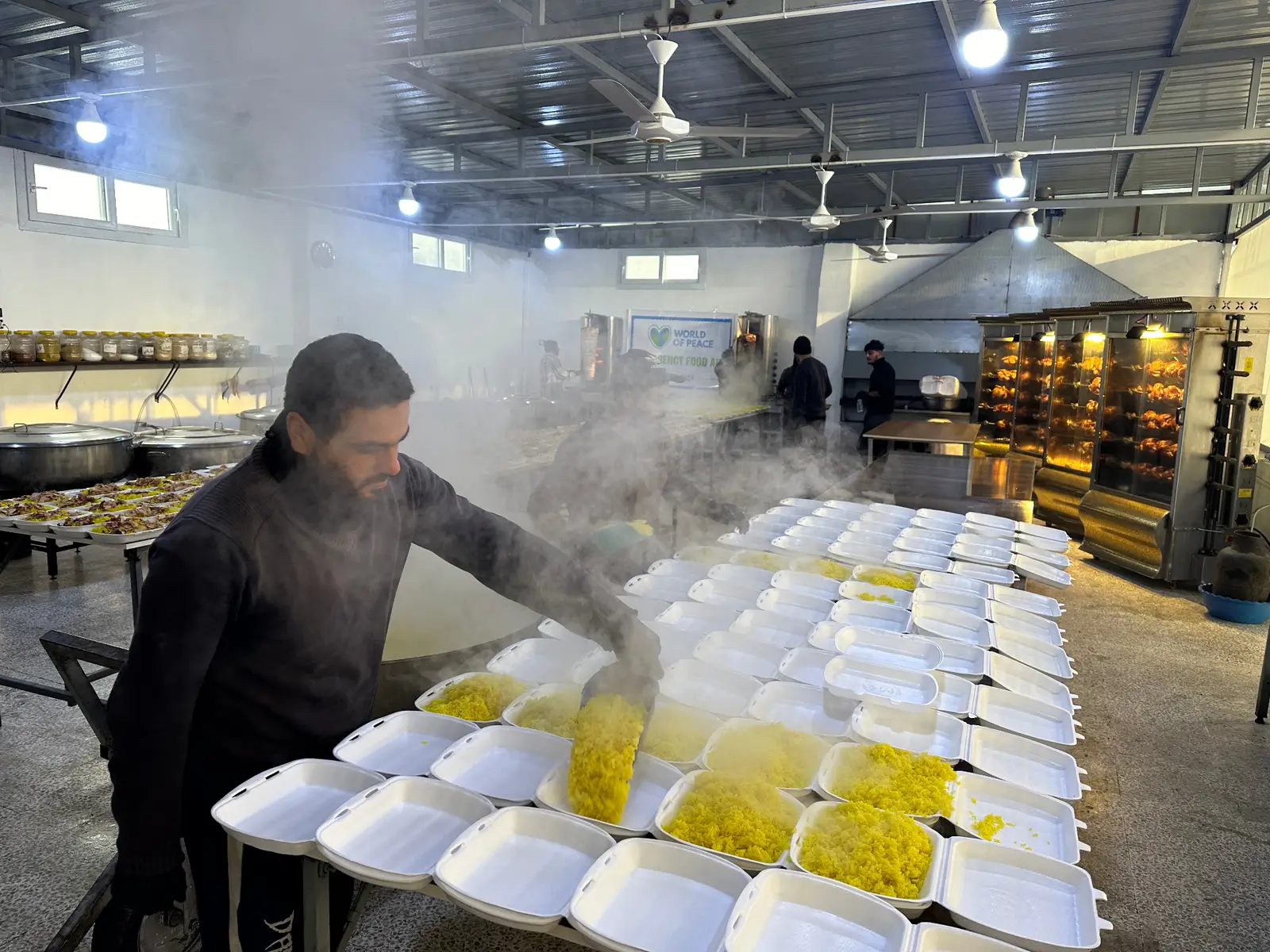 Preparing meals for people in need